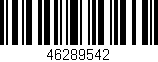 Código de barras (EAN, GTIN, SKU, ISBN): '46289542'