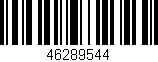 Código de barras (EAN, GTIN, SKU, ISBN): '46289544'
