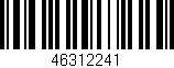 Código de barras (EAN, GTIN, SKU, ISBN): '46312241'