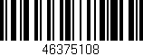 Código de barras (EAN, GTIN, SKU, ISBN): '46375108'