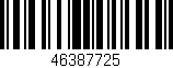 Código de barras (EAN, GTIN, SKU, ISBN): '46387725'