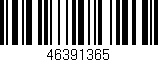 Código de barras (EAN, GTIN, SKU, ISBN): '46391365'