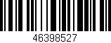 Código de barras (EAN, GTIN, SKU, ISBN): '46398527'