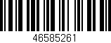 Código de barras (EAN, GTIN, SKU, ISBN): '46585261'