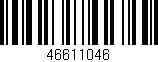 Código de barras (EAN, GTIN, SKU, ISBN): '46611046'