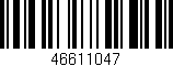 Código de barras (EAN, GTIN, SKU, ISBN): '46611047'