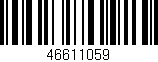 Código de barras (EAN, GTIN, SKU, ISBN): '46611059'