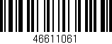 Código de barras (EAN, GTIN, SKU, ISBN): '46611061'