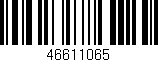 Código de barras (EAN, GTIN, SKU, ISBN): '46611065'