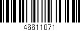 Código de barras (EAN, GTIN, SKU, ISBN): '46611071'