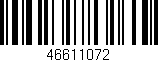 Código de barras (EAN, GTIN, SKU, ISBN): '46611072'