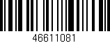 Código de barras (EAN, GTIN, SKU, ISBN): '46611081'