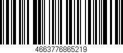 Código de barras (EAN, GTIN, SKU, ISBN): '4663776865219'