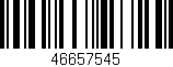 Código de barras (EAN, GTIN, SKU, ISBN): '46657545'