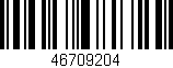 Código de barras (EAN, GTIN, SKU, ISBN): '46709204'
