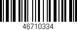 Código de barras (EAN, GTIN, SKU, ISBN): '46710334'