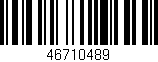 Código de barras (EAN, GTIN, SKU, ISBN): '46710489'