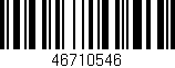 Código de barras (EAN, GTIN, SKU, ISBN): '46710546'