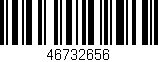 Código de barras (EAN, GTIN, SKU, ISBN): '46732656'