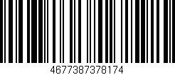 Código de barras (EAN, GTIN, SKU, ISBN): '4677387378174'