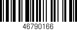 Código de barras (EAN, GTIN, SKU, ISBN): '46790166'