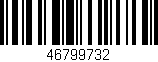 Código de barras (EAN, GTIN, SKU, ISBN): '46799732'