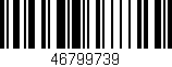 Código de barras (EAN, GTIN, SKU, ISBN): '46799739'