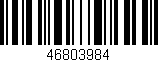 Código de barras (EAN, GTIN, SKU, ISBN): '46803984'