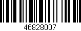 Código de barras (EAN, GTIN, SKU, ISBN): '46828007'