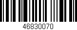 Código de barras (EAN, GTIN, SKU, ISBN): '46830070'