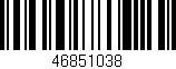 Código de barras (EAN, GTIN, SKU, ISBN): '46851038'