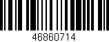 Código de barras (EAN, GTIN, SKU, ISBN): '46860714'
