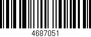 Código de barras (EAN, GTIN, SKU, ISBN): '4687051'