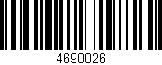 Código de barras (EAN, GTIN, SKU, ISBN): '4690026'