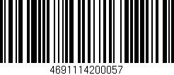 Código de barras (EAN, GTIN, SKU, ISBN): '4691114200057'