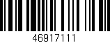 Código de barras (EAN, GTIN, SKU, ISBN): '46917111'