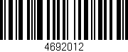 Código de barras (EAN, GTIN, SKU, ISBN): '4692012'