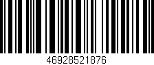 Código de barras (EAN, GTIN, SKU, ISBN): '46928521876'