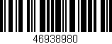 Código de barras (EAN, GTIN, SKU, ISBN): '46938980'