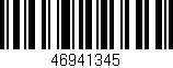 Código de barras (EAN, GTIN, SKU, ISBN): '46941345'
