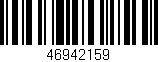 Código de barras (EAN, GTIN, SKU, ISBN): '46942159'