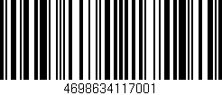 Código de barras (EAN, GTIN, SKU, ISBN): '4698634117001'