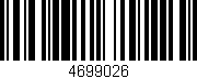 Código de barras (EAN, GTIN, SKU, ISBN): '4699026'