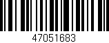 Código de barras (EAN, GTIN, SKU, ISBN): '47051683'