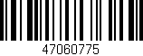 Código de barras (EAN, GTIN, SKU, ISBN): '47060775'