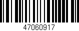 Código de barras (EAN, GTIN, SKU, ISBN): '47060917'