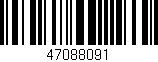 Código de barras (EAN, GTIN, SKU, ISBN): '47088091'