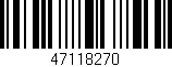 Código de barras (EAN, GTIN, SKU, ISBN): '47118270'