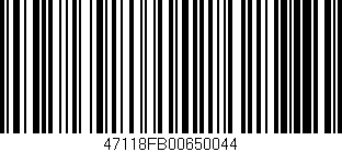 Código de barras (EAN, GTIN, SKU, ISBN): '47118FB00650044'