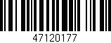 Código de barras (EAN, GTIN, SKU, ISBN): '47120177'